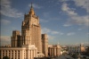Демонтаж башни и шпиля здания МИД РФ